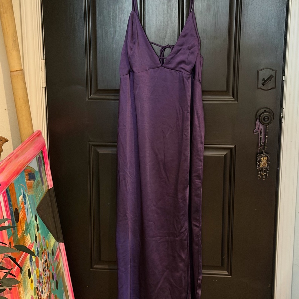 Elegant Purple Maxi Dress
